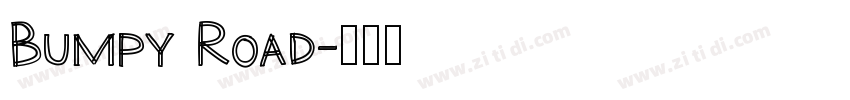 Bumpy Road字体转换